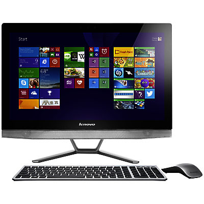 Lenovo B50 All-In-One Desktop PC, Intel Core i7, 8GB RAM, 2TB, 23.8 , Touch Screen, Silver Silver